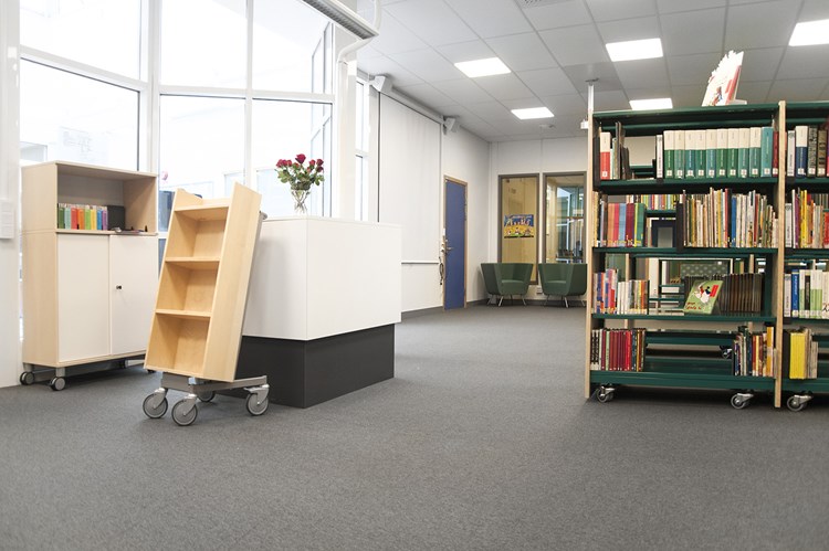 Halland bokvagn (Rosengårdsskolan, Malmö, Sverige)