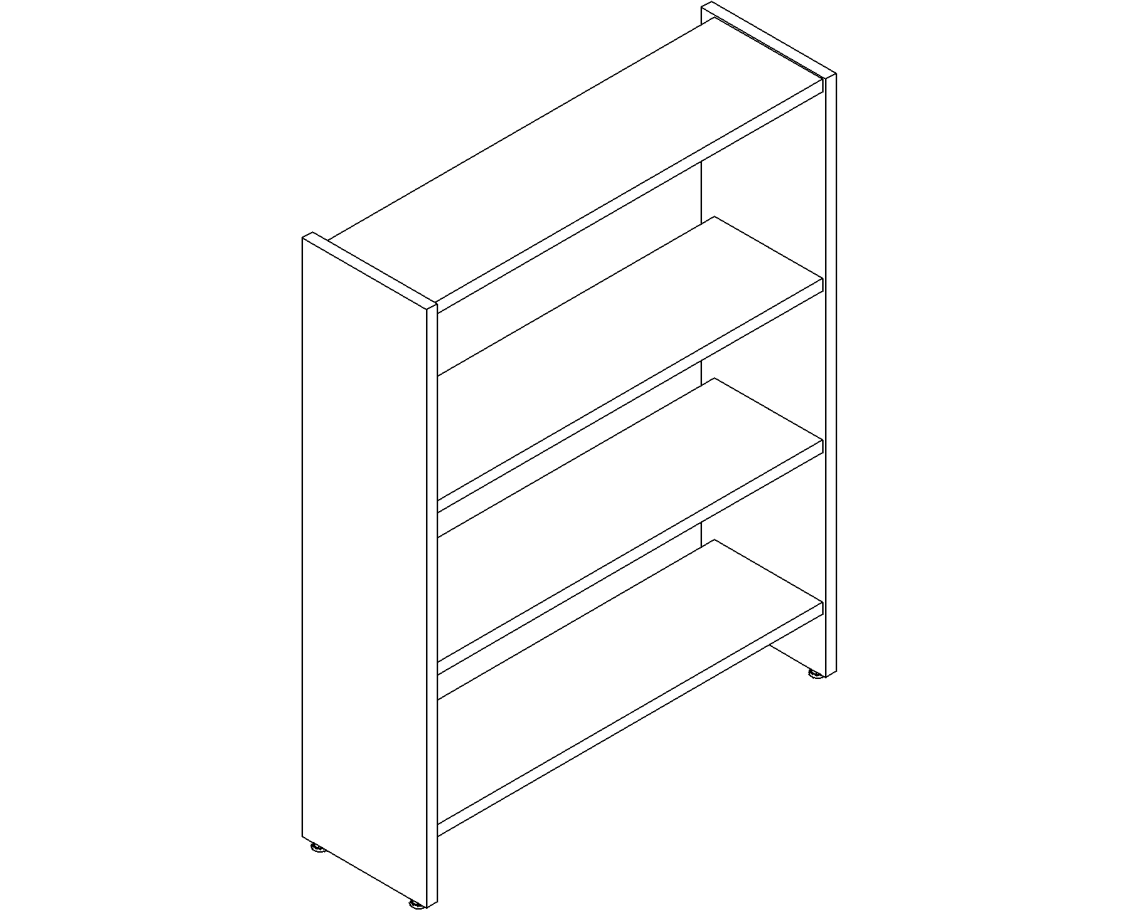 Lingo starter - single-sided - H1220 - D250 - W900 - 3D.dwg