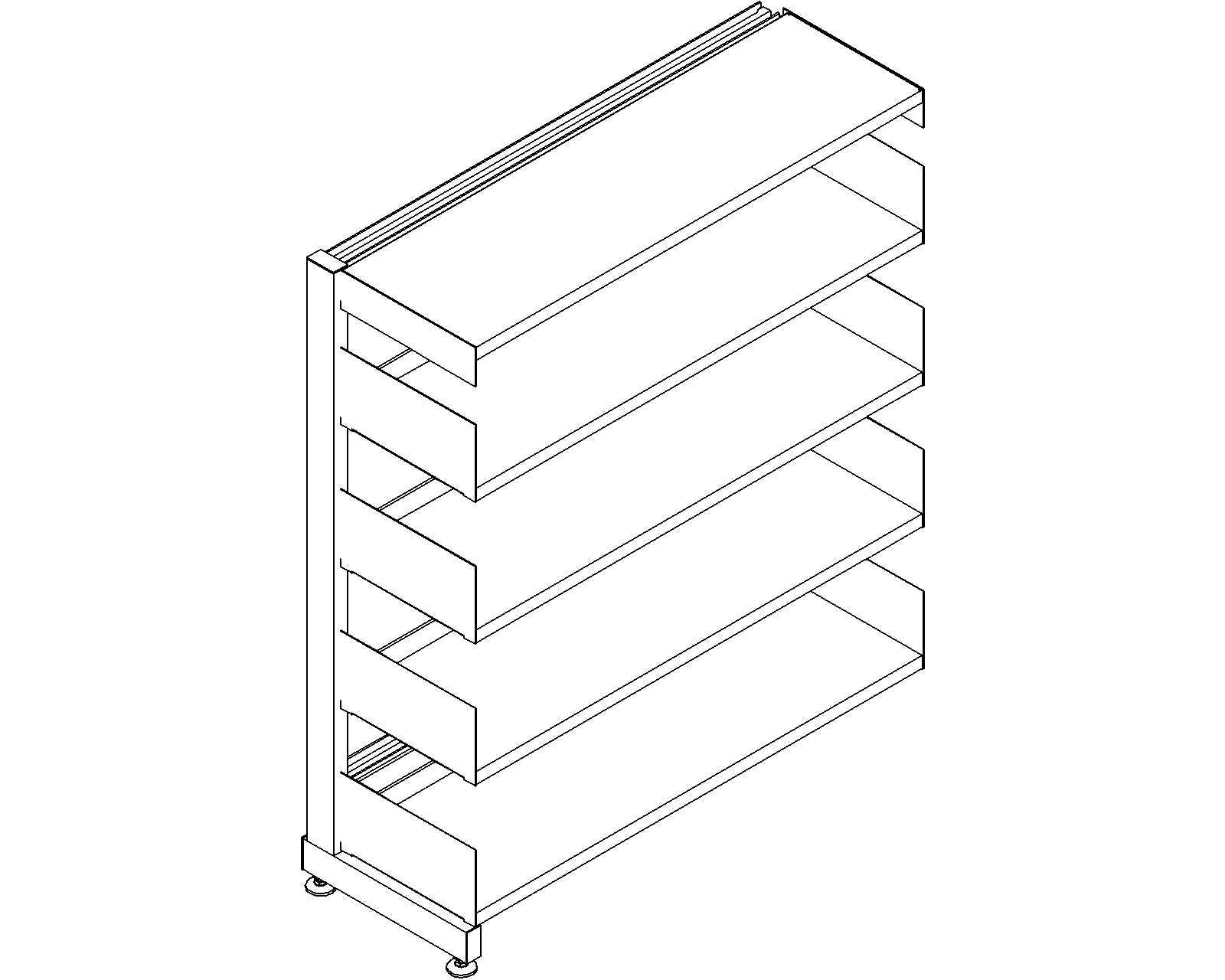 6030 add-on - single-sided - H1220 - D300 - W1000 - 3D.dwg