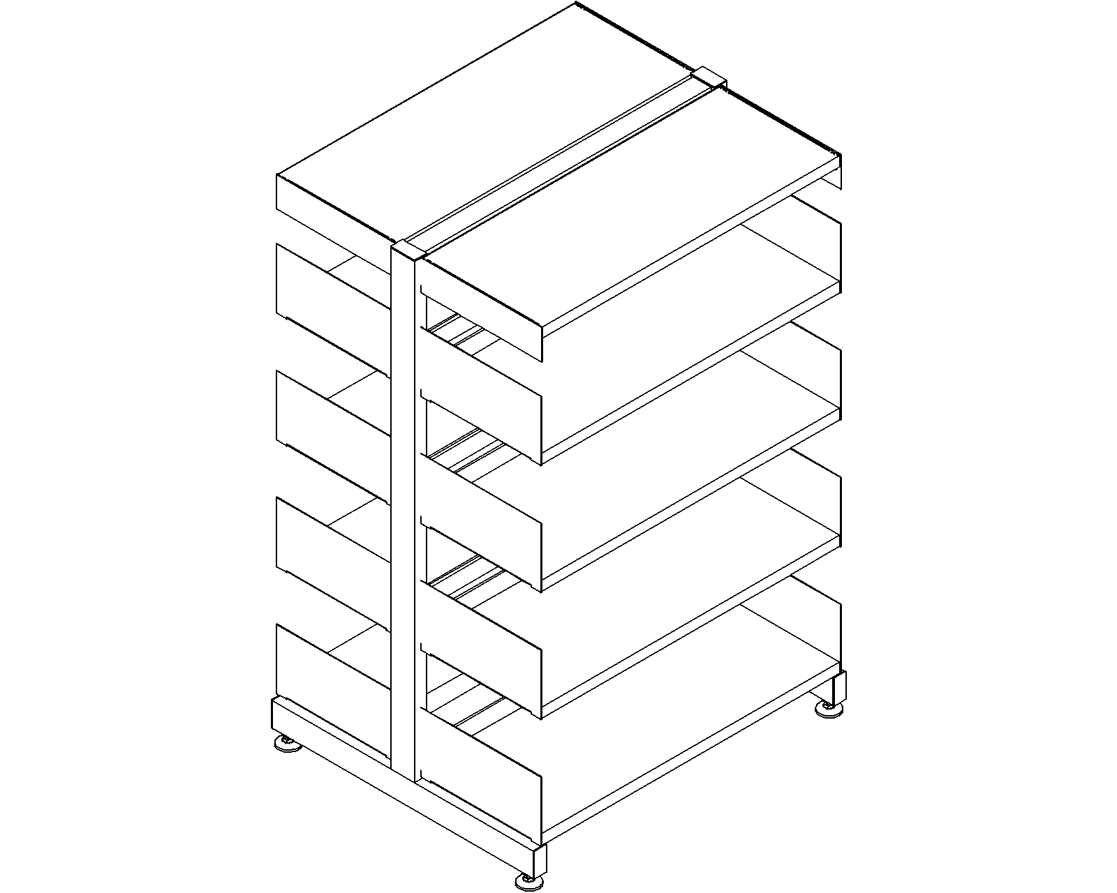 6030 starter - double-sided - H1220 - D300 - W750 - 3D.dwg