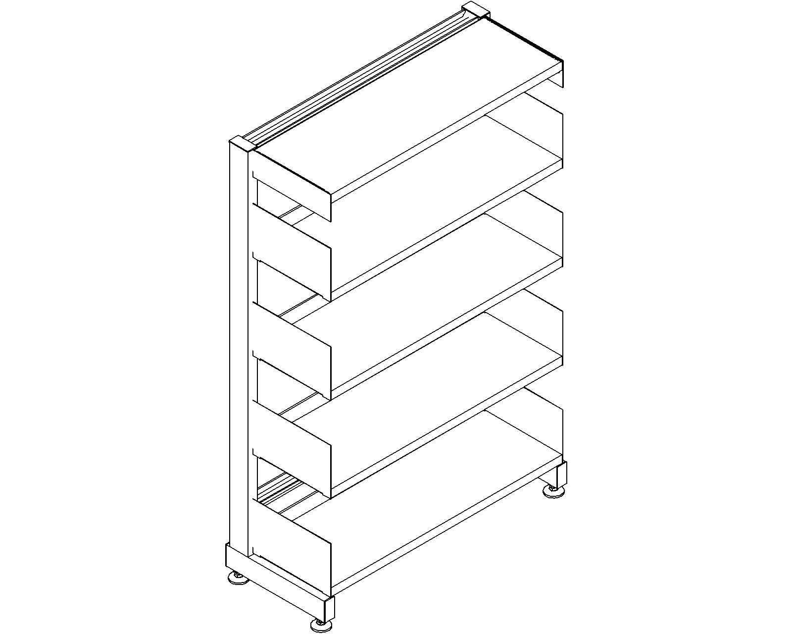 6030 starter - single-sided - H1220 - D250 - W750 - 3D.dwg